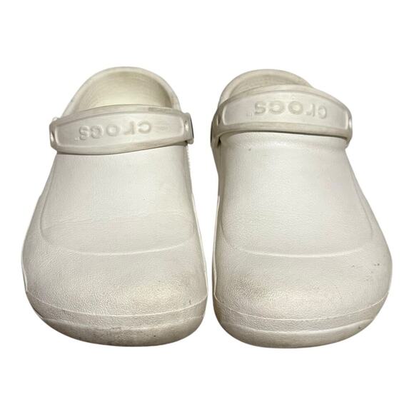 Crocs Specialist Women's 9 White Work Clogs Slip Resistant Comfort Shoes - Picture 3 of 8